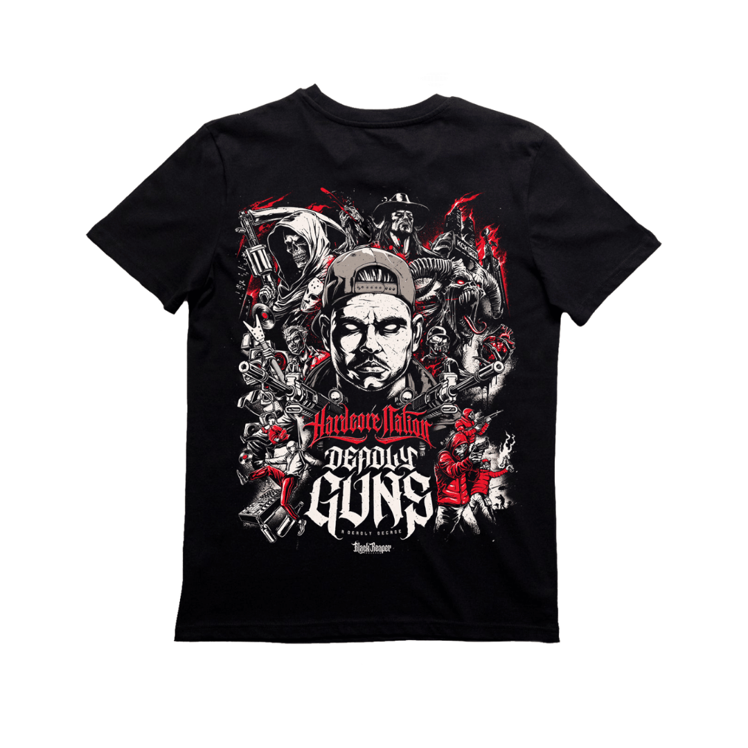 Deadly Guns Hardcore Nation Album Shirt
